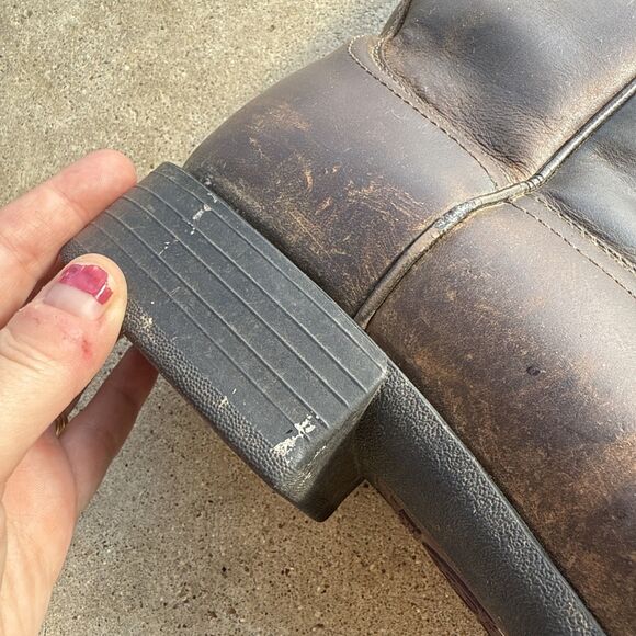 Men's Ariat Heritage Roper Western Boots Men’s Size 12D Cowboy Leather - Picture 10 of 16